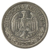 German Weimar Republic 1927A 50 Pfennig Extra Fine (EF40)