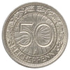 German Weimar Republic 1928A 50 Pfennig Almost Uncirculated (AU50)