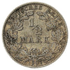 German Empire 1907A 1/2 Mark Almost Uncirculated (AU50)