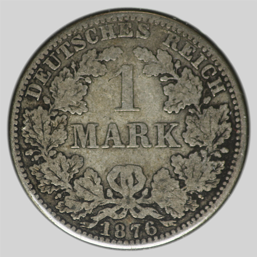 German Empire 1876A Mark VF-EF (VF30)