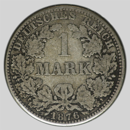 German Empire 1876A Mark VF-EF (VF30)