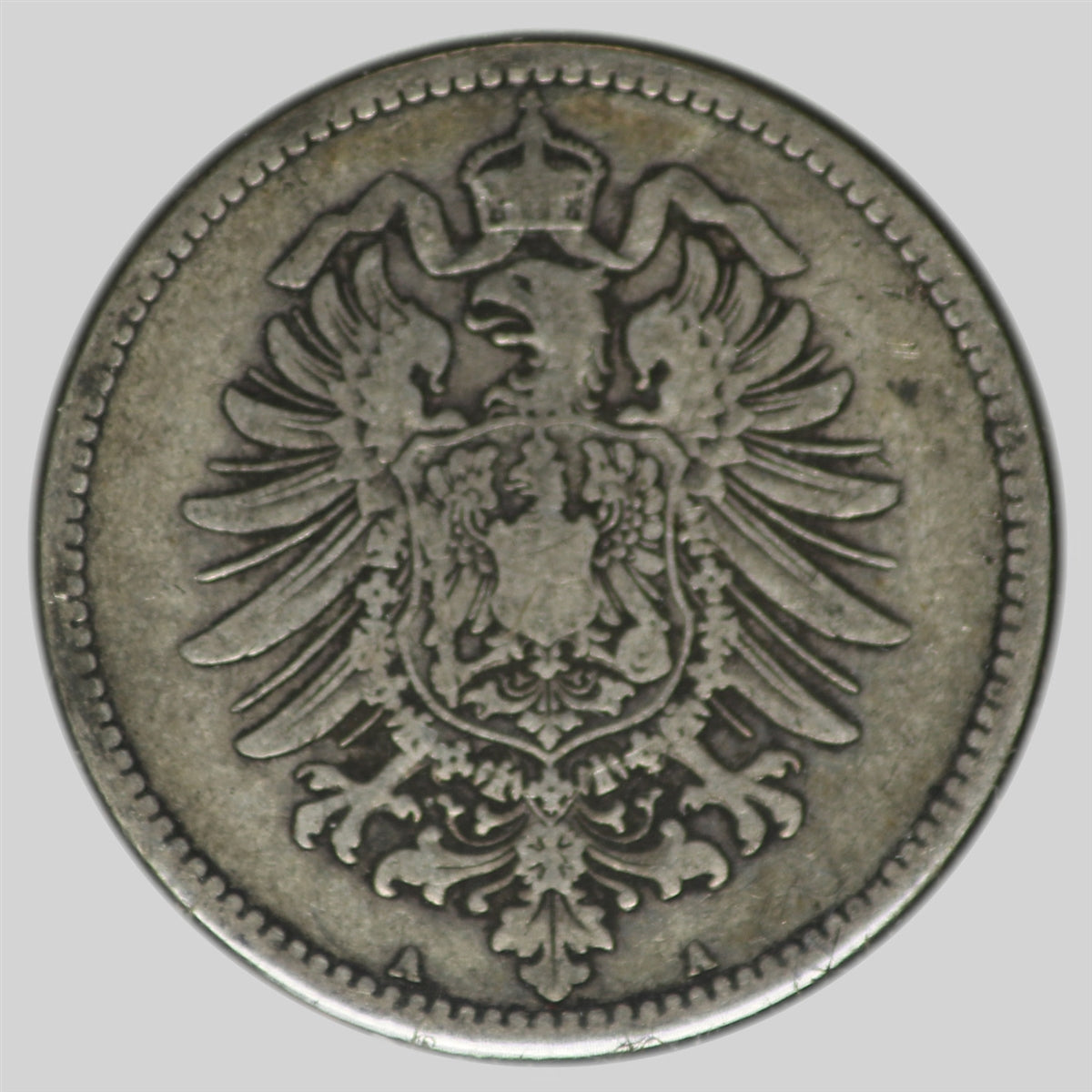 German Empire 1876A Mark VF-EF (VF30)