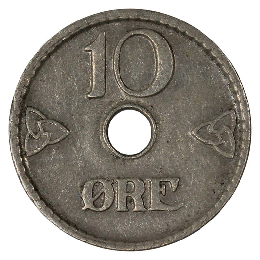 Norway 1926 10 Ore Almost Uncirculated (AU-50)