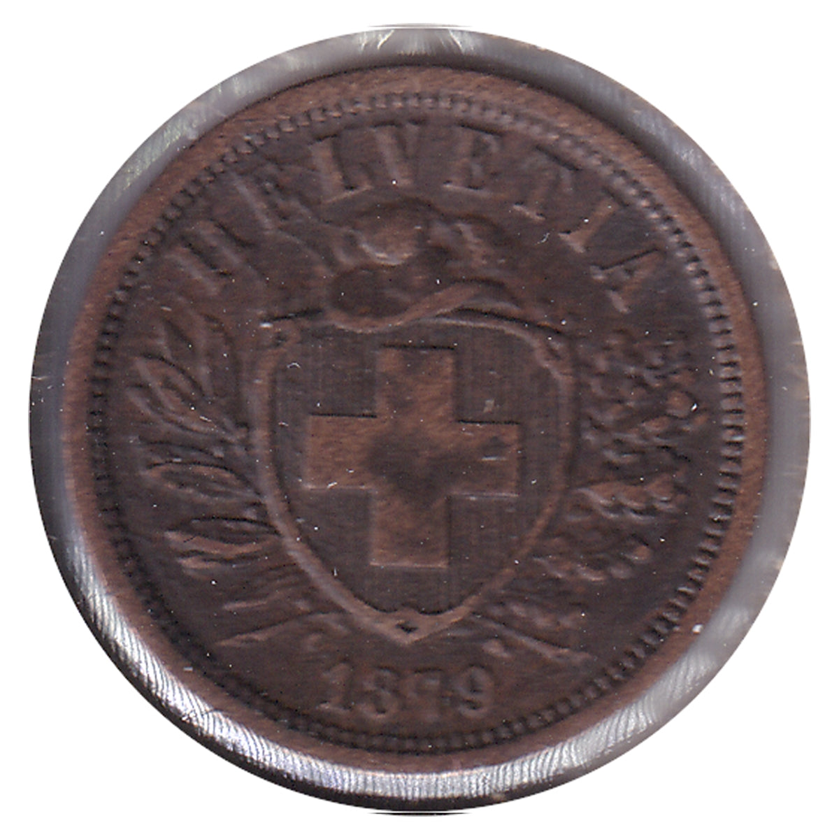 Switzerland 1879B 2 Rappen Extra Fine (EF40)