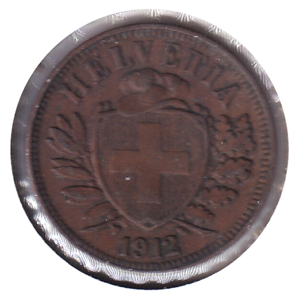 Switzerland 1912B 2 Rappen Extra Fine (EF40)