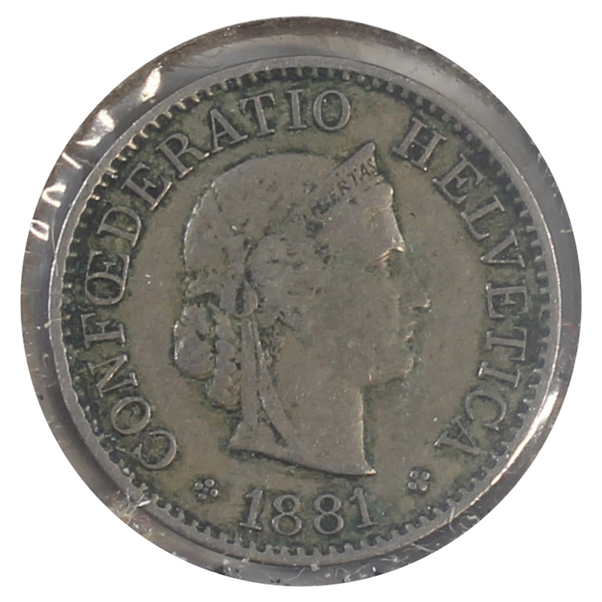 Switzerland 1881B 5 Rappen Very Fine (VF20)