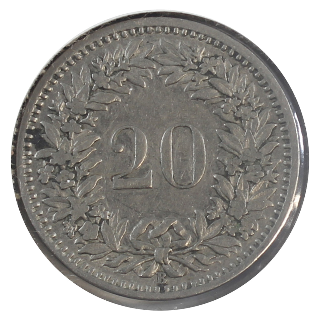 Switzerland 1893B 20 Rappen VF-EF (VF30)