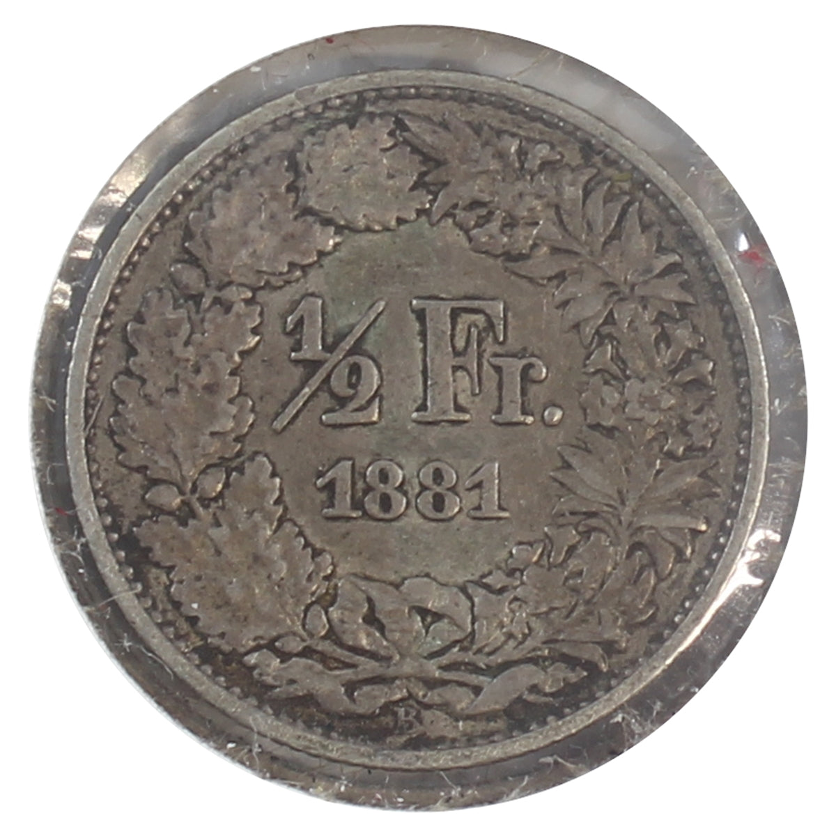 Switzerland 1881B 1/2 Franc Very Fine (VF20)