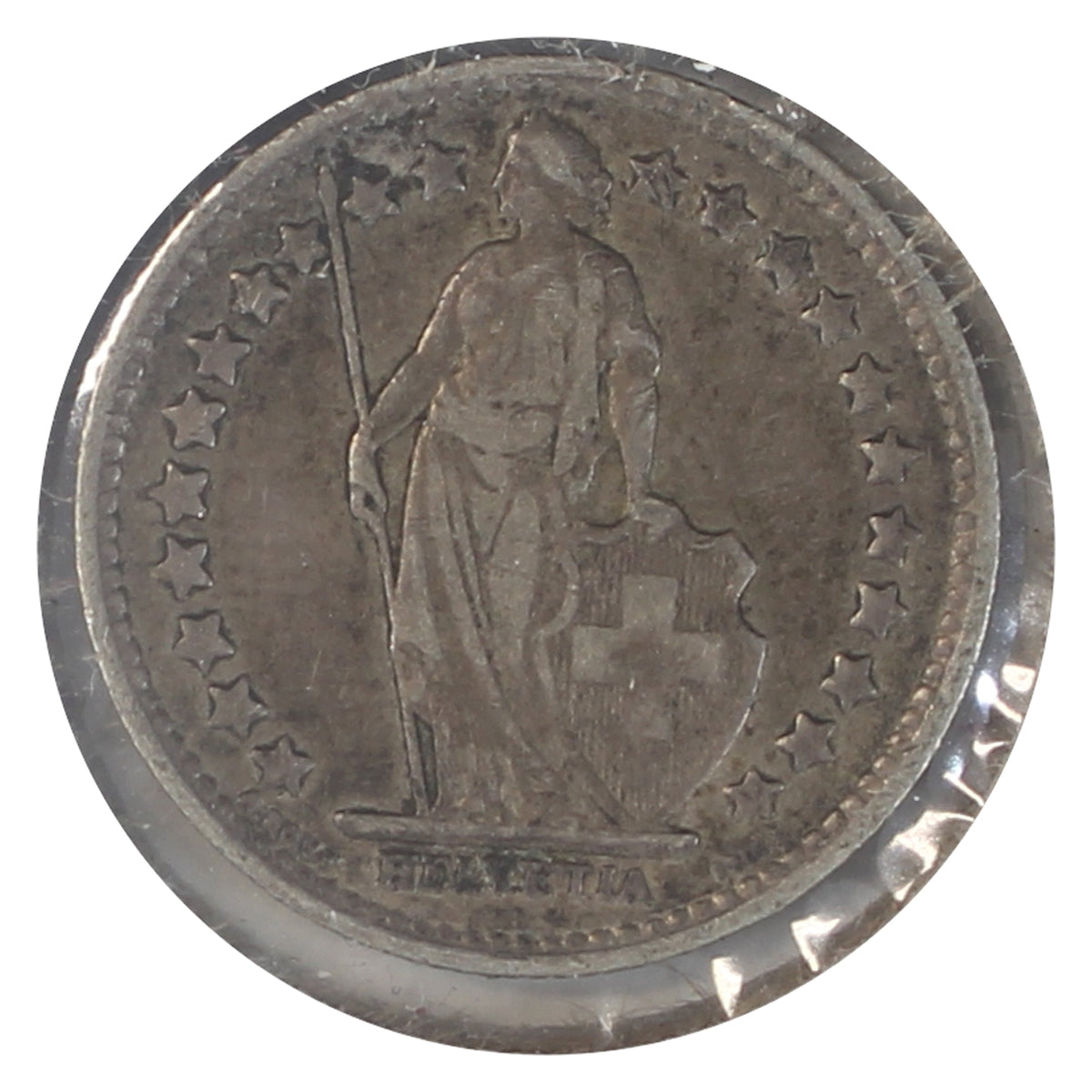 Switzerland 1881B 1/2 Franc Very Fine (VF20)