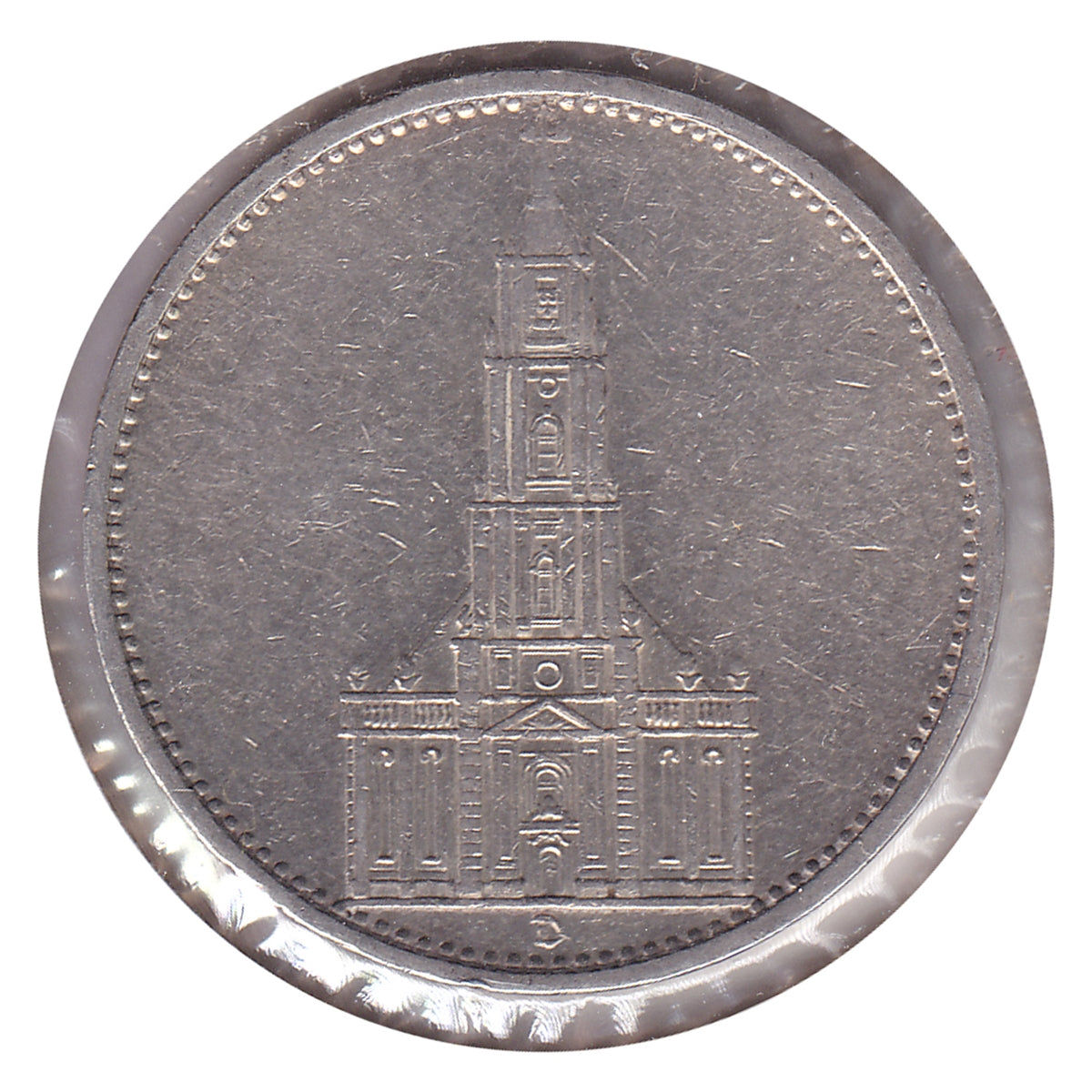 German Third Reich 1935D Potsdam 5 Marks Extra Fine (EF40)