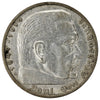 German Third Reich 1936A Hindenburg 5 Marks EF-AU (EF45)