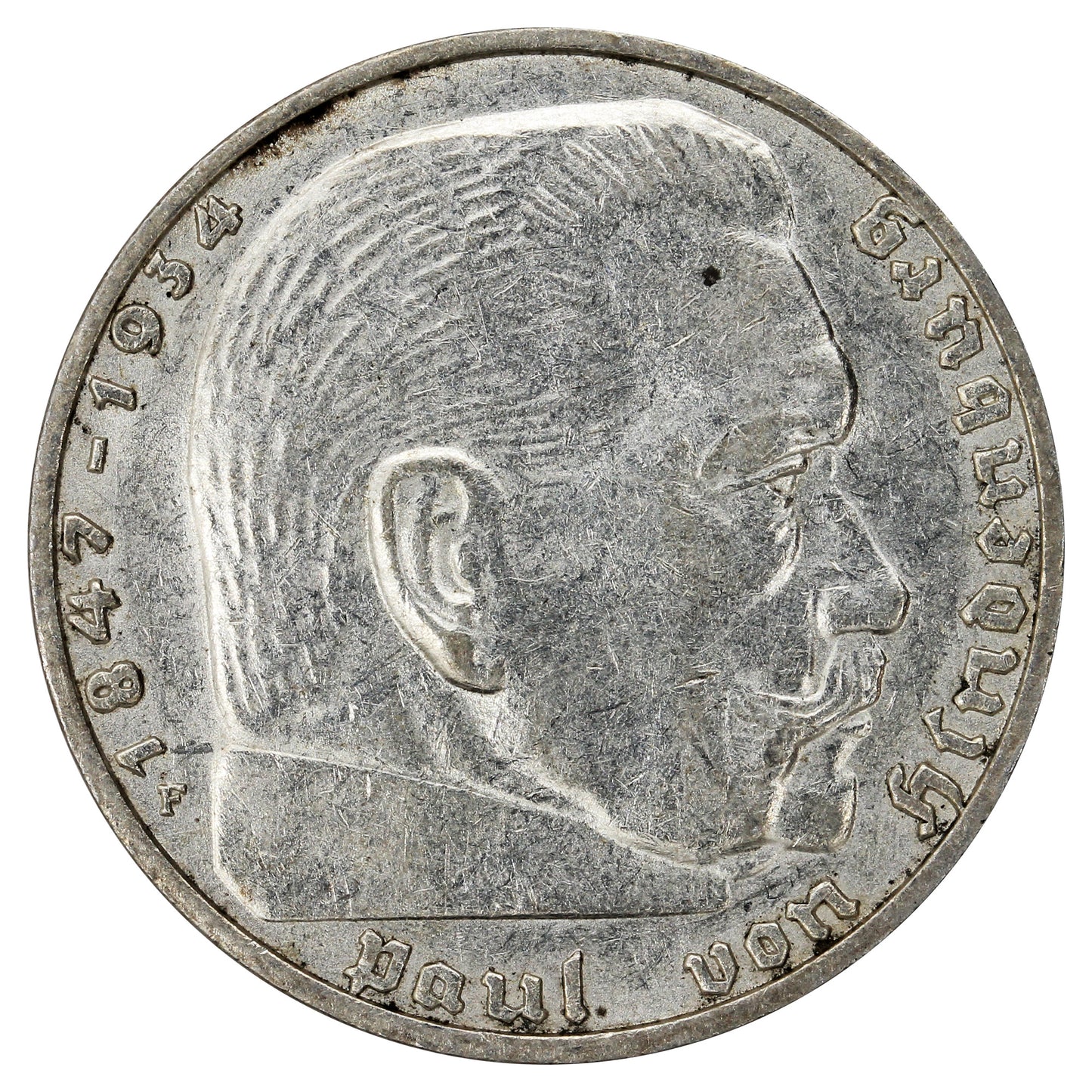 German Third Reich 1938F 2 Marks Extra Fine (EF40)