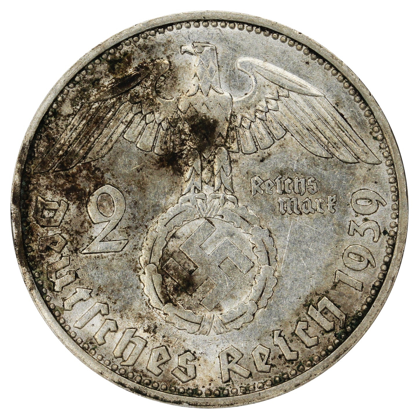 German Third Reich 1939G 2 Marks EF-AU (EF45)