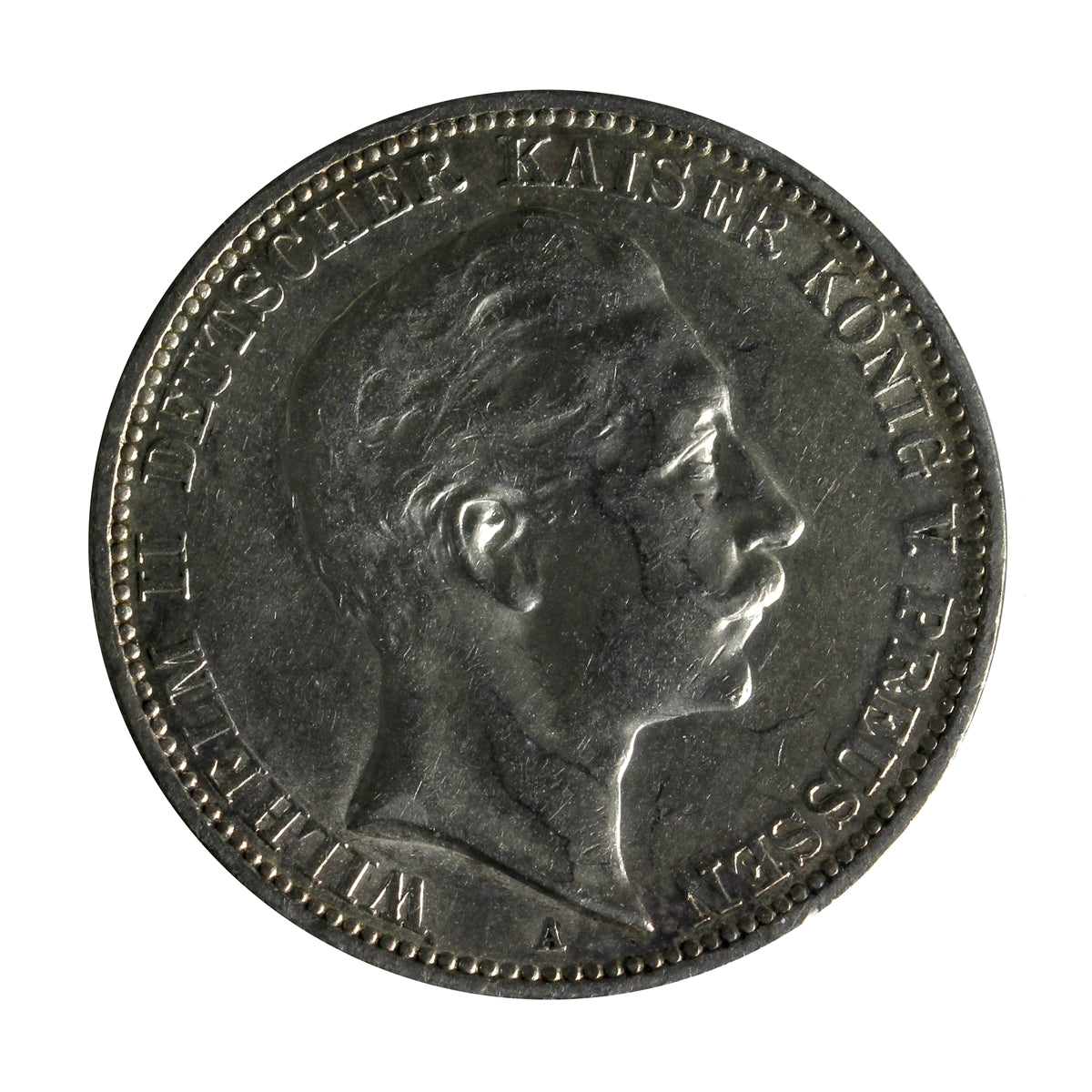 German States 1910A Prussia 3 Marks Extra Fine (EF40)