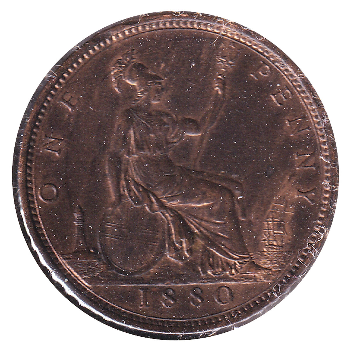 Great Britain 1880 Penny AU-UNC (AU55) $