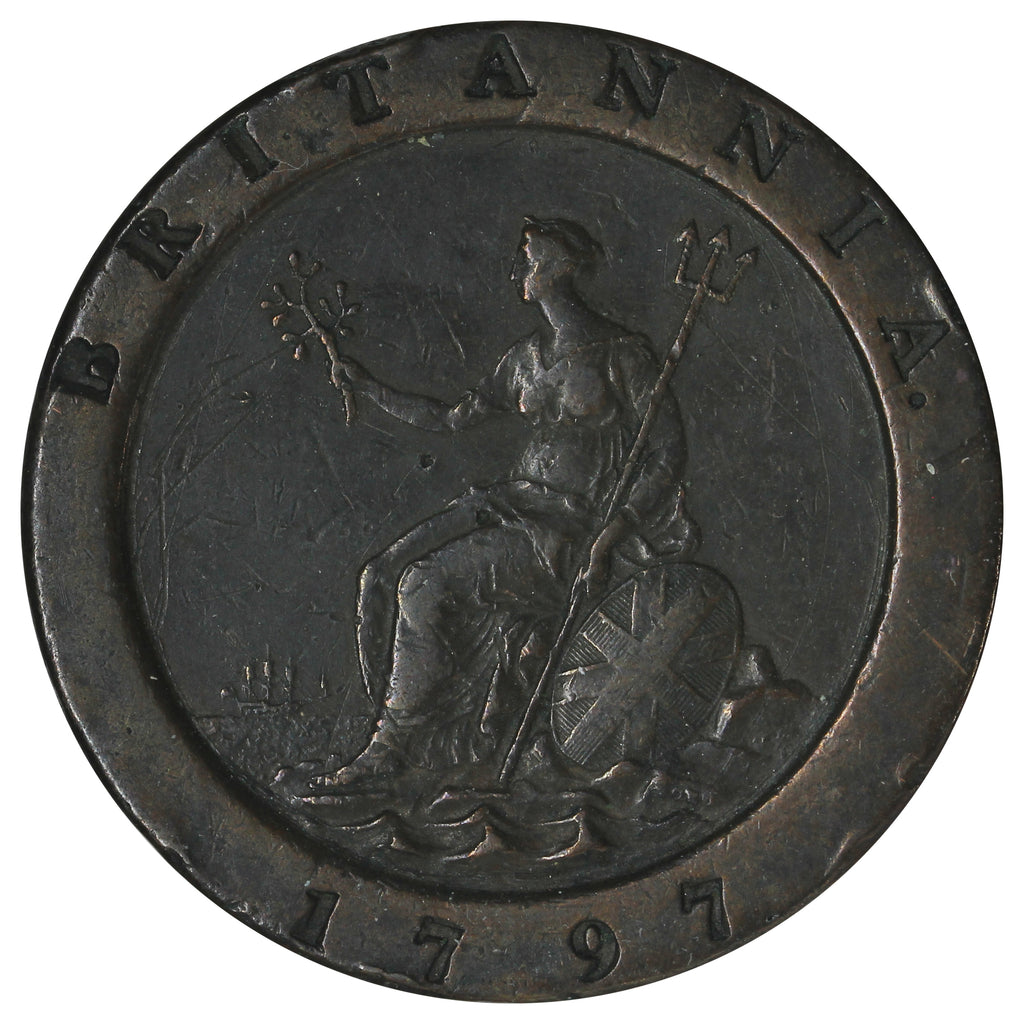 Great Britain 1797 George III 2 Pence VF-EF (VF30) (L)