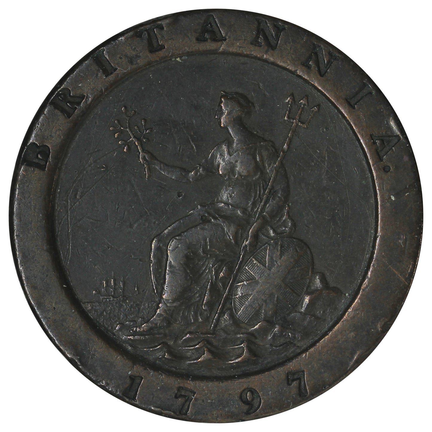 Great Britain 1797 George III 2 Pence VF-EF (VF30) (L)