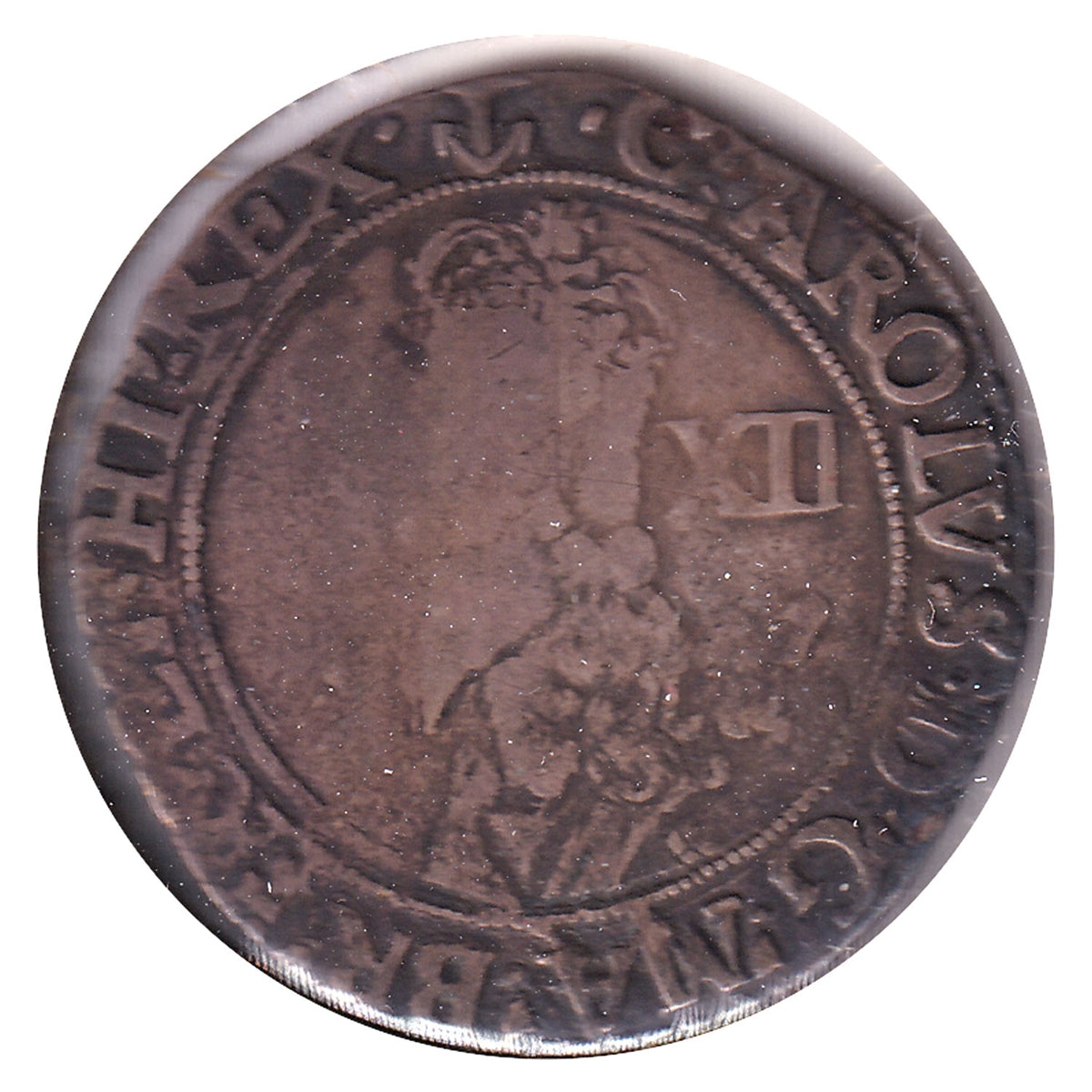 Great Britain 1638-39 Anchor, Double Arched Crown, Charles I Shilling Very Fine (VF20) $