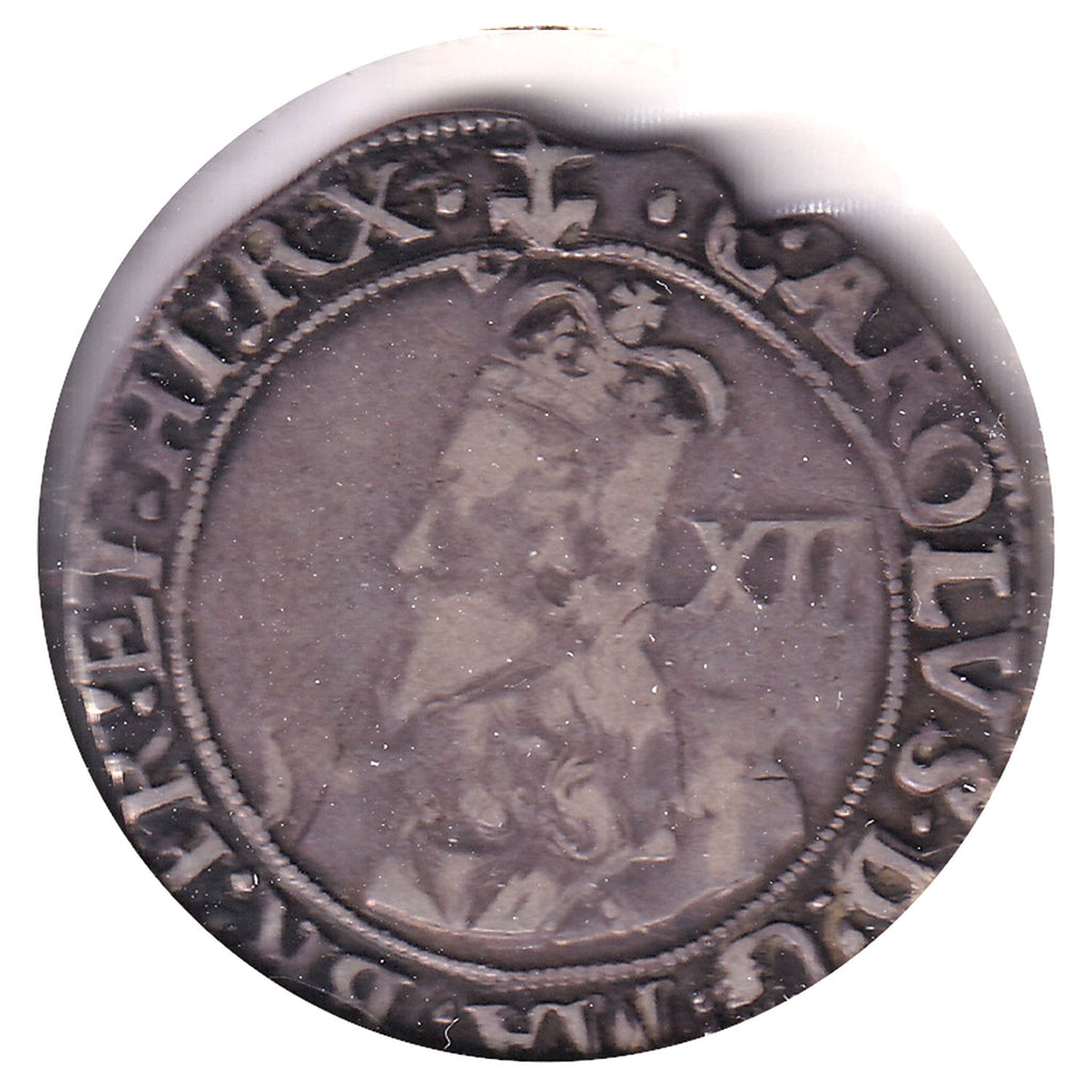 Great Britain 1638-1639 Anchor, Charles I Shilling F-VF (F15) $