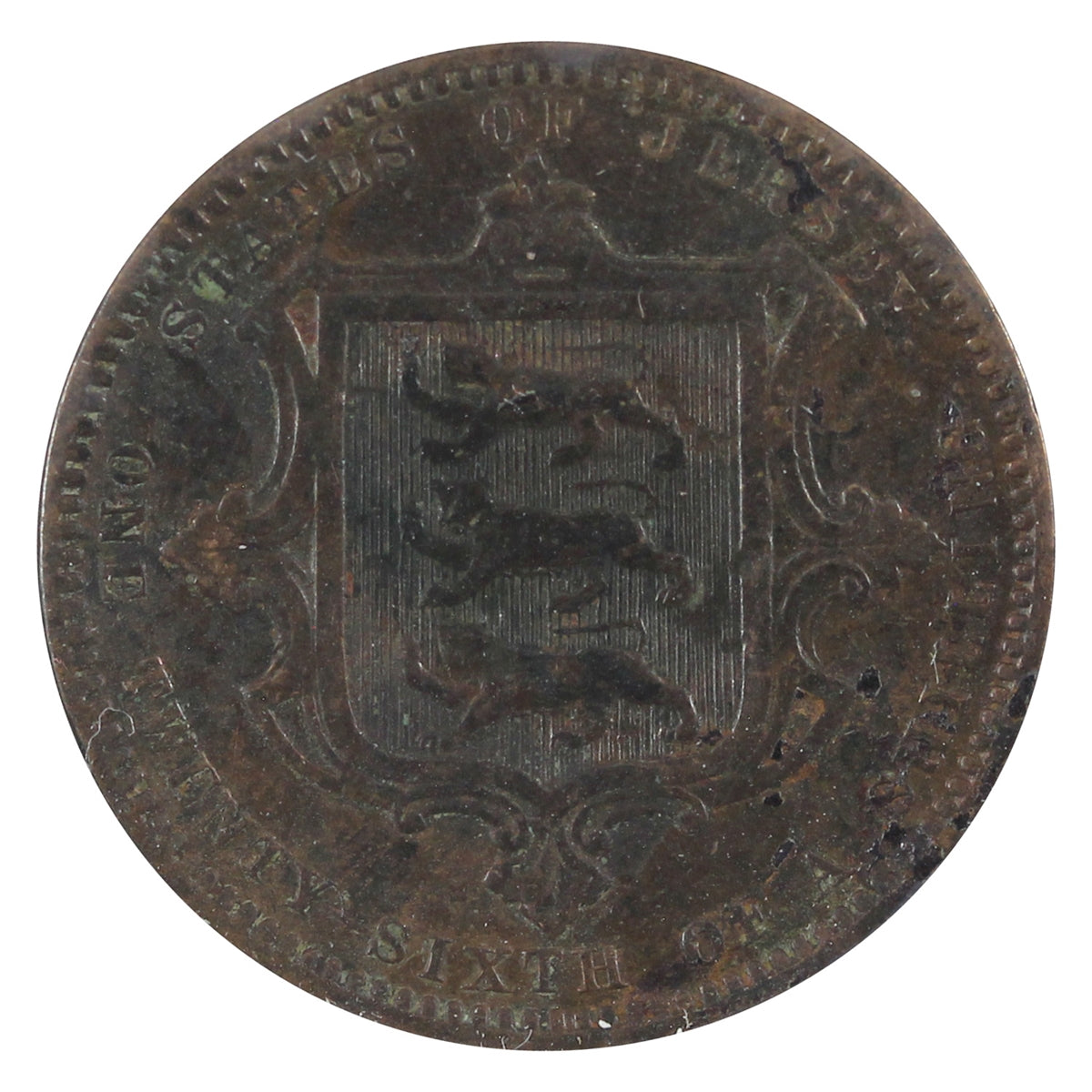 Jersey 1866 1/26 Shilling VF-EF (VF30)