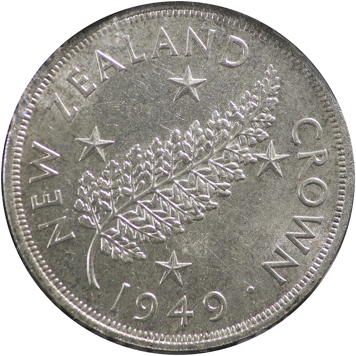 New Zealand 1949 Crown Uncirculated (MS60)