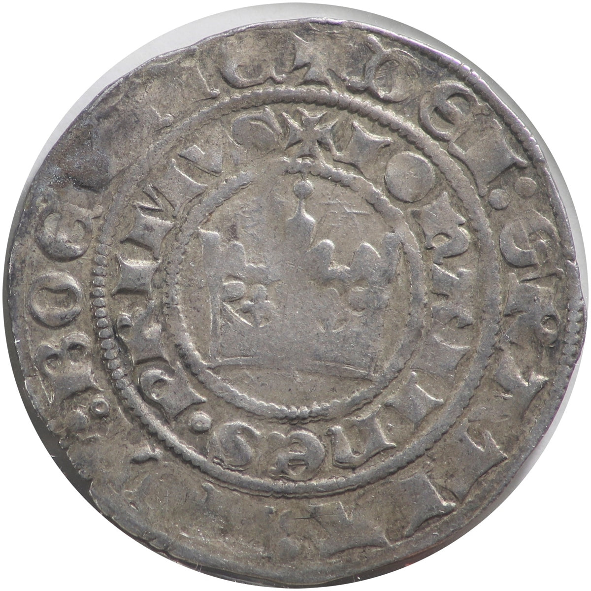 Bohemia 1310-1346 King John The Blind AR Large Cross Very Fine (VF20) $