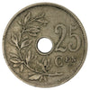 Belgium 1908 Dutch 25 Centimes VF-EF (VF-30)