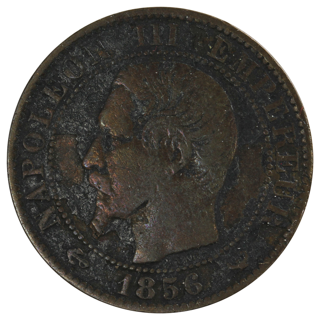 France 1856W 5 Centimes Extra Fine (EF40)