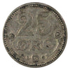Denmark 1916VBP GJ 25 Ore Extra Fine (EF40)