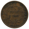 East India Company 1845 1/2 Cent VG-F (VG10)