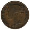 East India Company 1845 1/2 Cent VG-F (VG10)