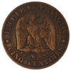 France 1853W 5 Centimes Extra Fine (EF40)