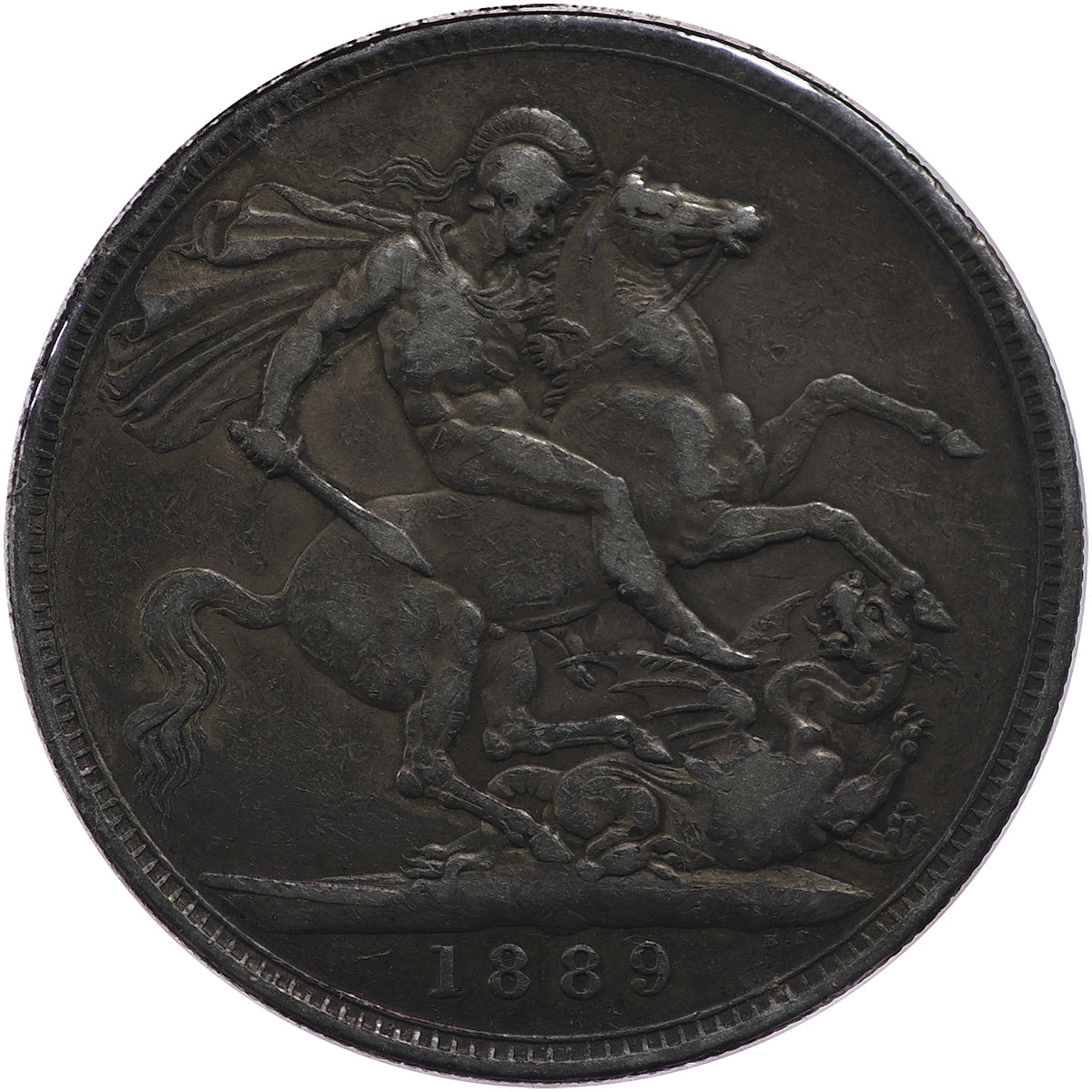 Great Britain 1889 Crown VF-EF (VF30) $