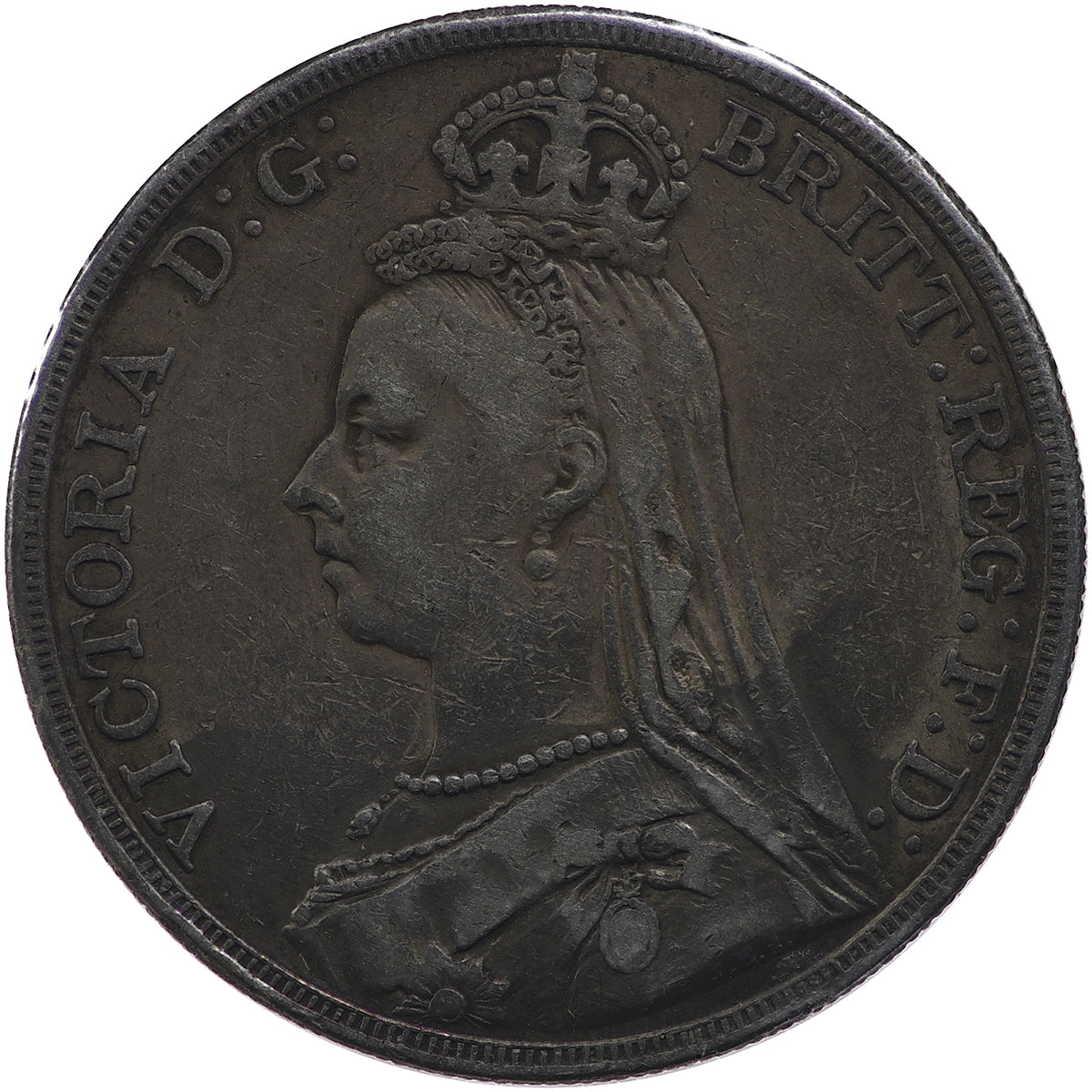 Great Britain 1889 Crown VF-EF (VF30) $