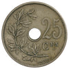 Belgium 1910 Dutch 25 Centimes Almost Uncirculated (AU-50)