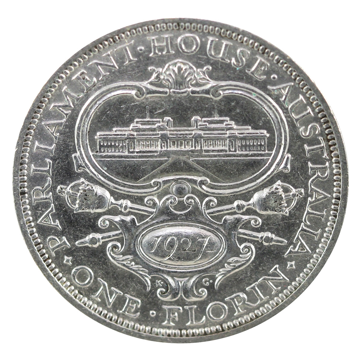 Australia 1927 Parliament House Florin Extra Fine (EF-40)