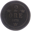 Sweden 1875 2 Ore Very Fine (VF20)