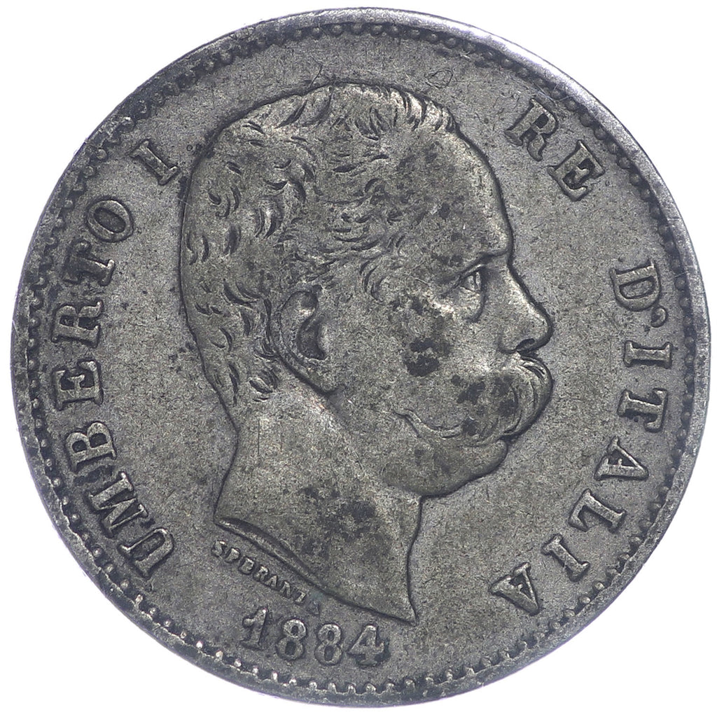 Italy 1884R Lira Very Fine (VF20)