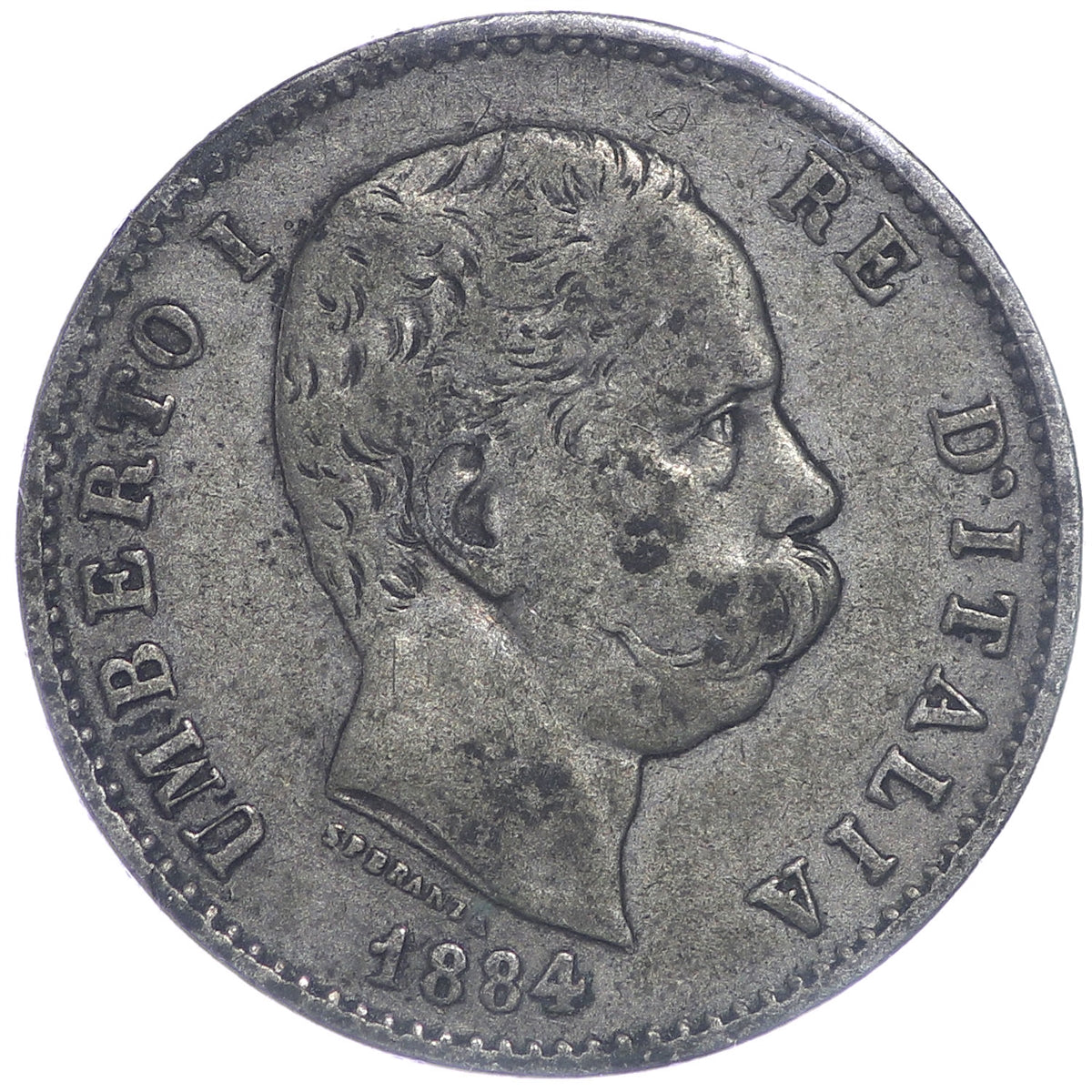 Italy 1884R Lira Very Fine (VF20)