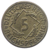 German Weimar Republic 1925F 5 Pfennig Extra Fine (EF40)