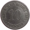 German Empire 1891D 10 Pfennig Extra Fine (EF40)