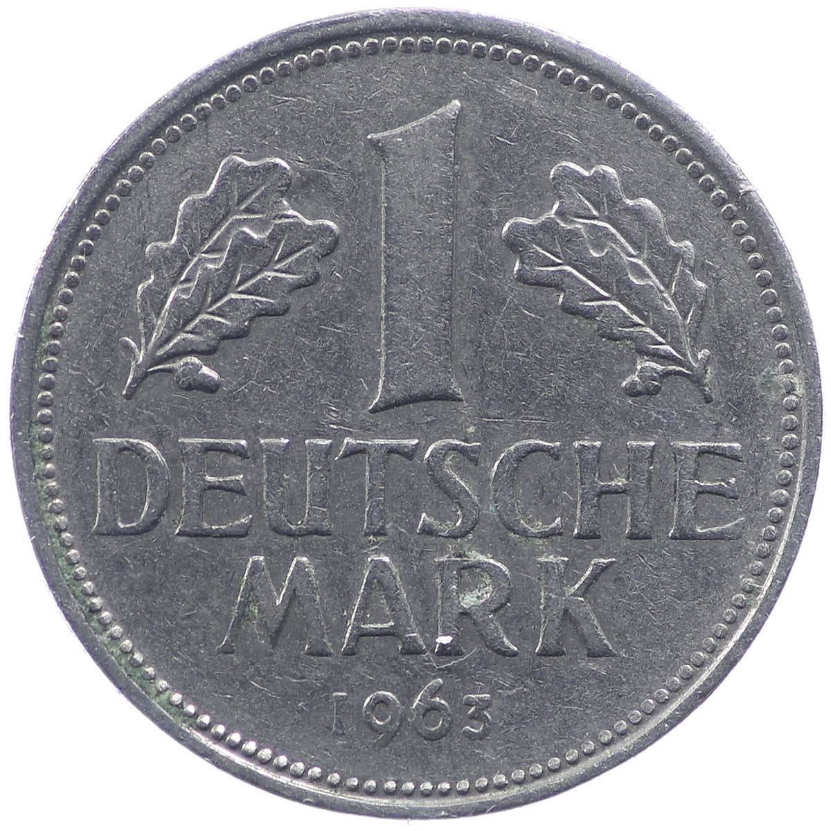 Germany 1963J Mark Almost Uncirculated (AU50) $