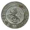 Belgium 1861 10 Centimes Almost Uncirculated (AU50)