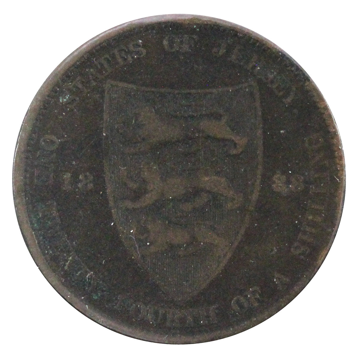 Jersey 1888 1/24 Shilling Extra Fine (EF40)