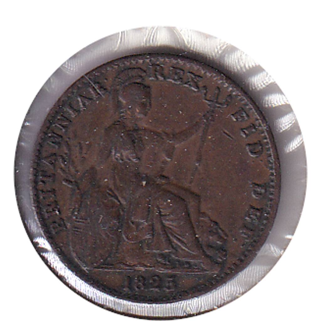 Great Britain 1825 Farthing VF-EF (VF30) $