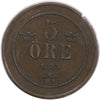 Sweden 1885 5 Ore VF-EF (VF30)