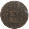 Spain 1879OM 10 Centimos Very Fine (VF20)