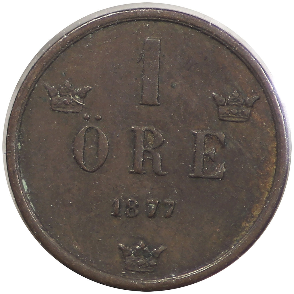 Sweden 1877 Ore Very Fine (VF20)