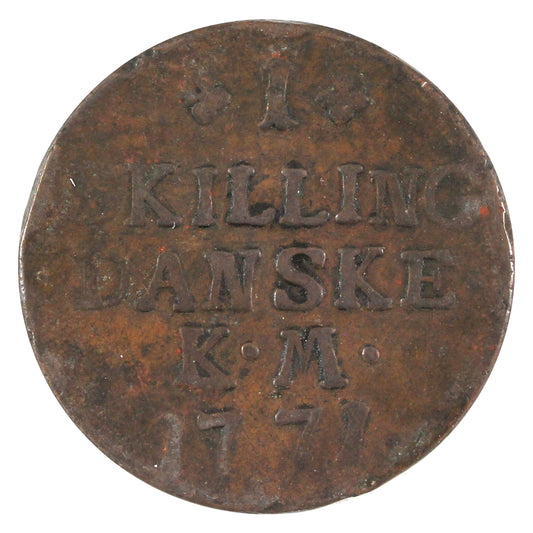 Denmark 1771 Skilling Fine (F12)