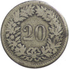 Switzerland 1850BB 20 Rappen F-VF (F15)